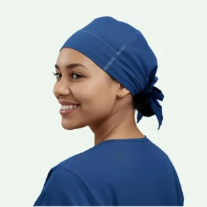 Scrub cap style 7 tie-back