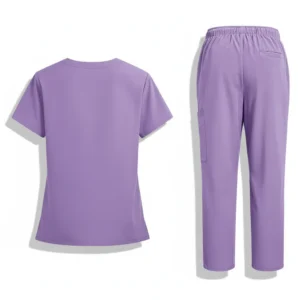 Medical scrubs supplier product back view