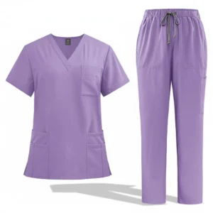 Medical scrubs supplier product right angle view