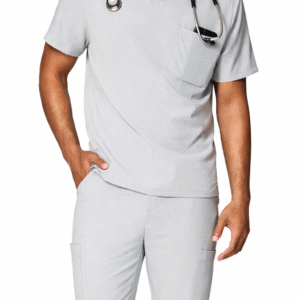 Custom Nursing Scrub Manufacturers for Stretchable Men’s Short Sleeve Medical Uniform Sets