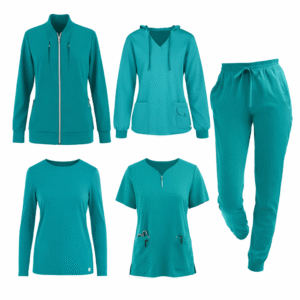 High-Quality Medical Uniform Exporters for Stretchable Short Sleeve Nursing Scrub Sets