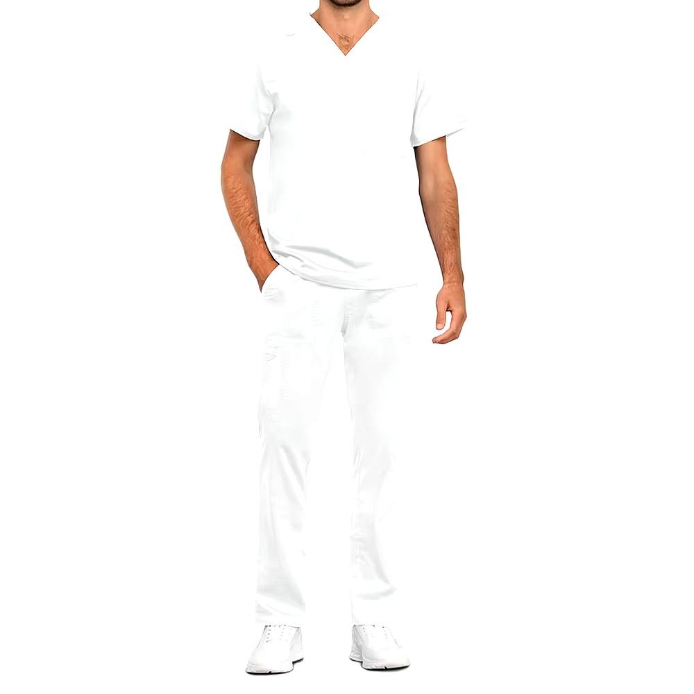 Stretch Fabric Scrub Manufacturers for Men’s Fashionable Hospital Nurse Scrub Suits