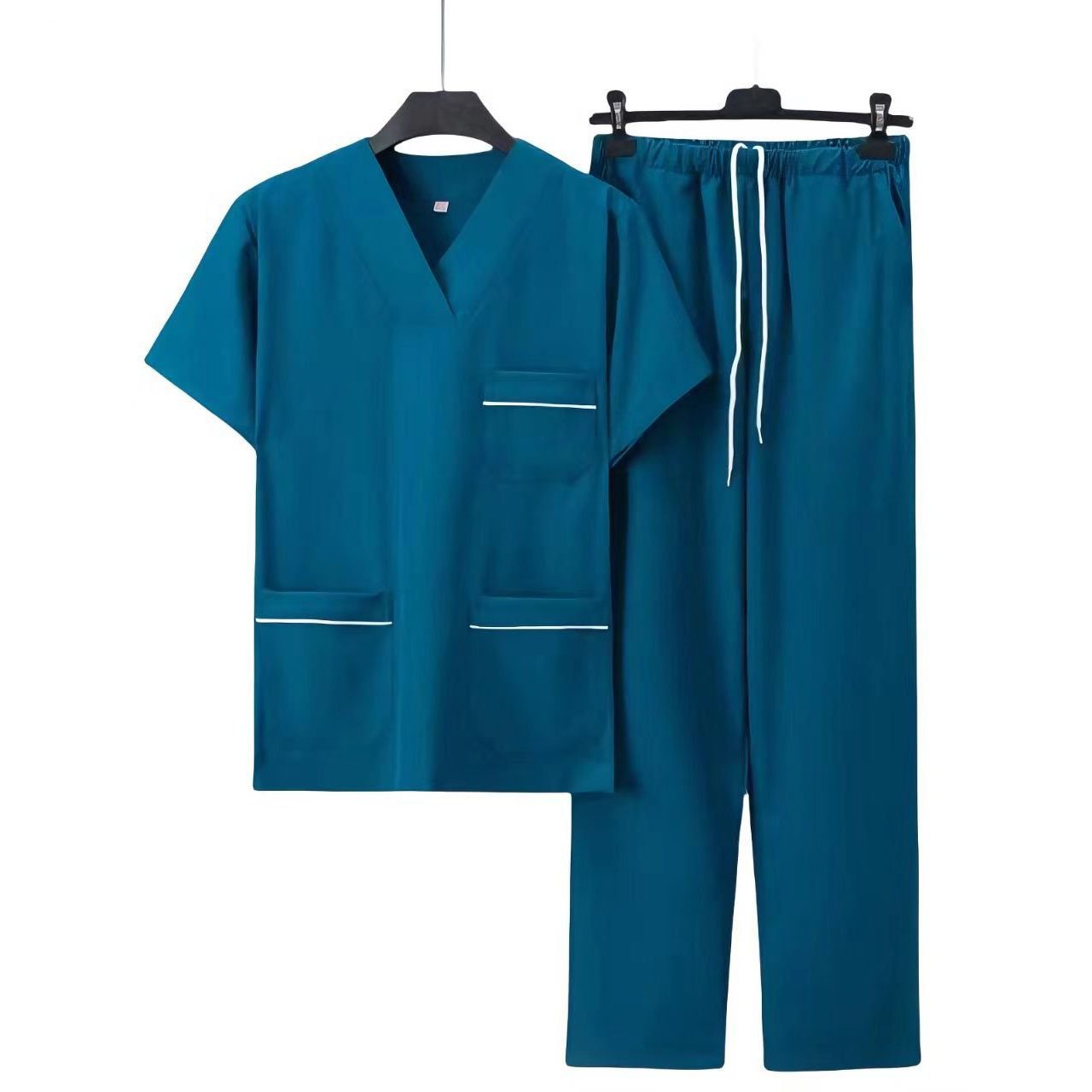 Veterinary Scrub Suppliers for Custom Logo Men’s Polyester Medical Uniform Sets - Image 7