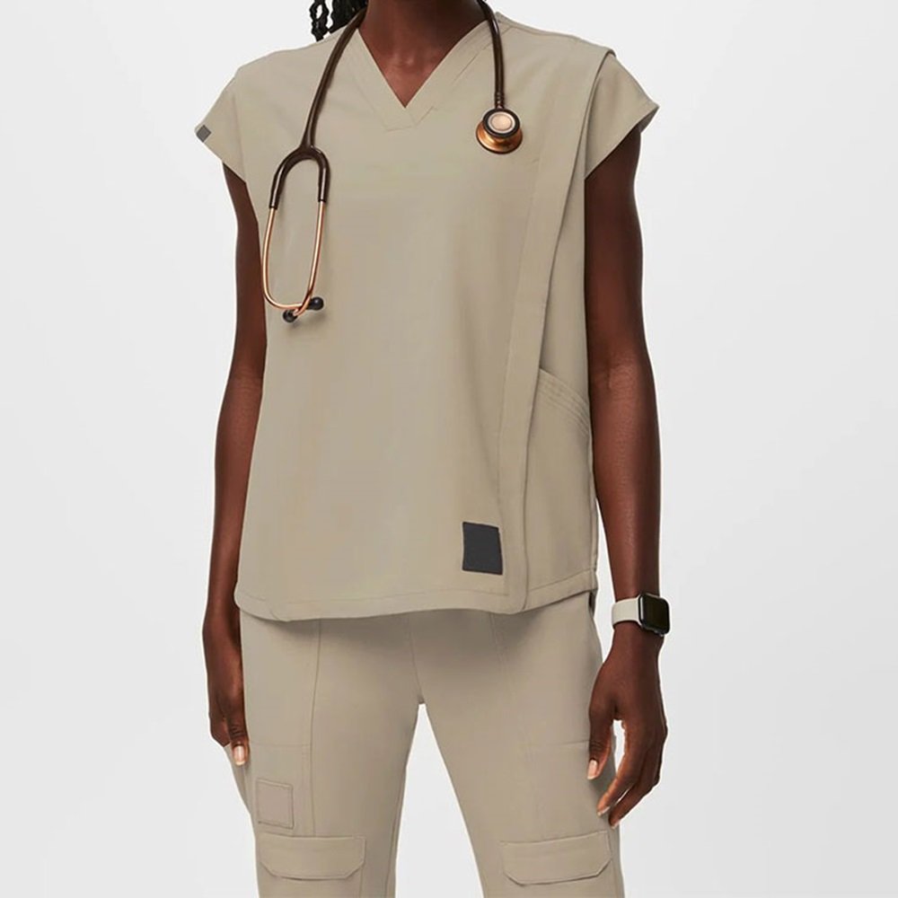 Bulk Medical Scrub Suppliers for Stretchable Nursing Scrub Sets - Image 2