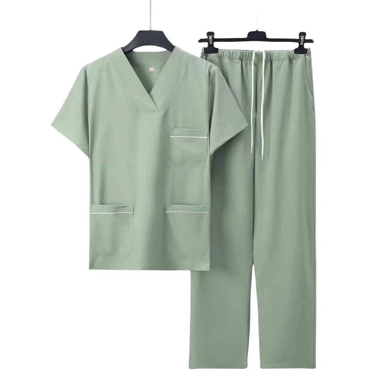 Veterinary Scrub Suppliers for Custom Logo Men’s Polyester Medical Uniform Sets - Image 3