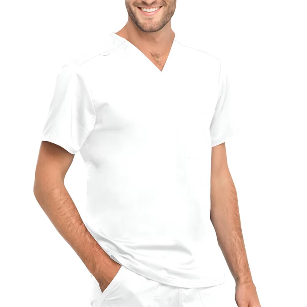 Stretch Fabric Scrub Manufacturers for Men’s Fashionable Hospital Nurse Scrub Suits - Image 5