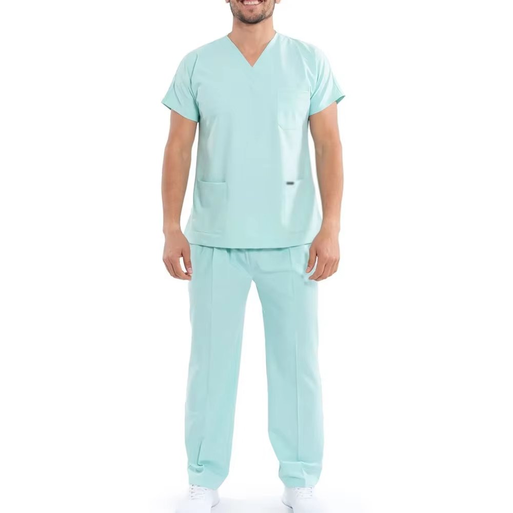 Spandex Jogger Scrub Wholesalers for Men’s Custom Hospital and Dental Clinic Uniform Sets - Image 4
