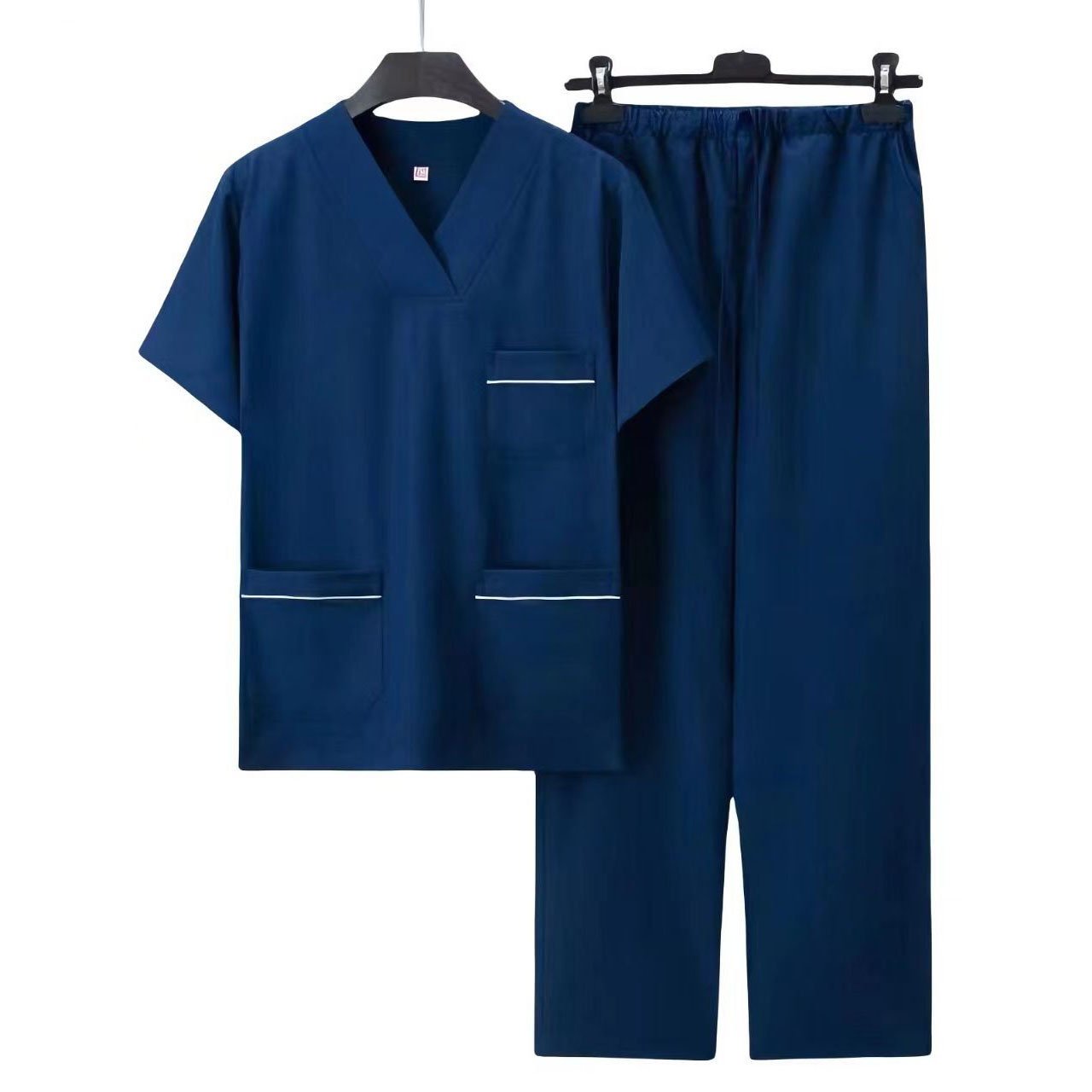 Veterinary Scrub Suppliers for Custom Logo Men’s Polyester Medical Uniform Sets - Image 6