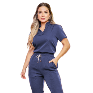 Trusted Medical Scrub Manufacturers for Women V-Neck Full Sleeve Scrub Sets with Bottom